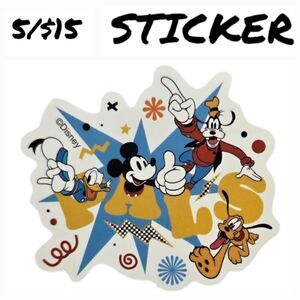 Mickey & Friends Sticker Decal Self-Adhesive Laptop Water Bottle Disney Pals